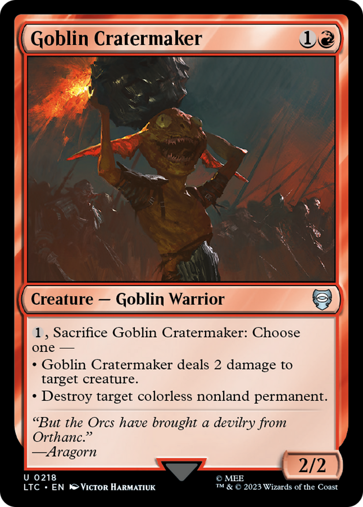 Goblin Cratermaker [The Lord of the Rings: Tales of Middle-Earth Commander] | Eastridge Sports Cards & Games