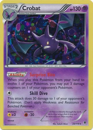 Crobat (33/119) (Cosmos Holo) [XY: Phantom Forces] | Eastridge Sports Cards & Games