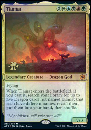 Tiamat [Dungeons & Dragons: Adventures in the Forgotten Realms Prerelease Promos] | Eastridge Sports Cards & Games