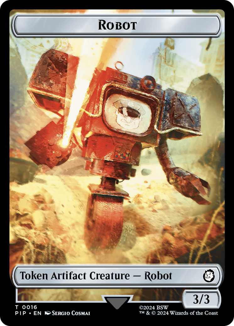 Robot // Treasure (019) Double-Sided Token [Fallout Tokens] | Eastridge Sports Cards & Games