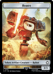 Energy Reserve // Robot Double-Sided Token [Fallout Tokens] | Eastridge Sports Cards & Games