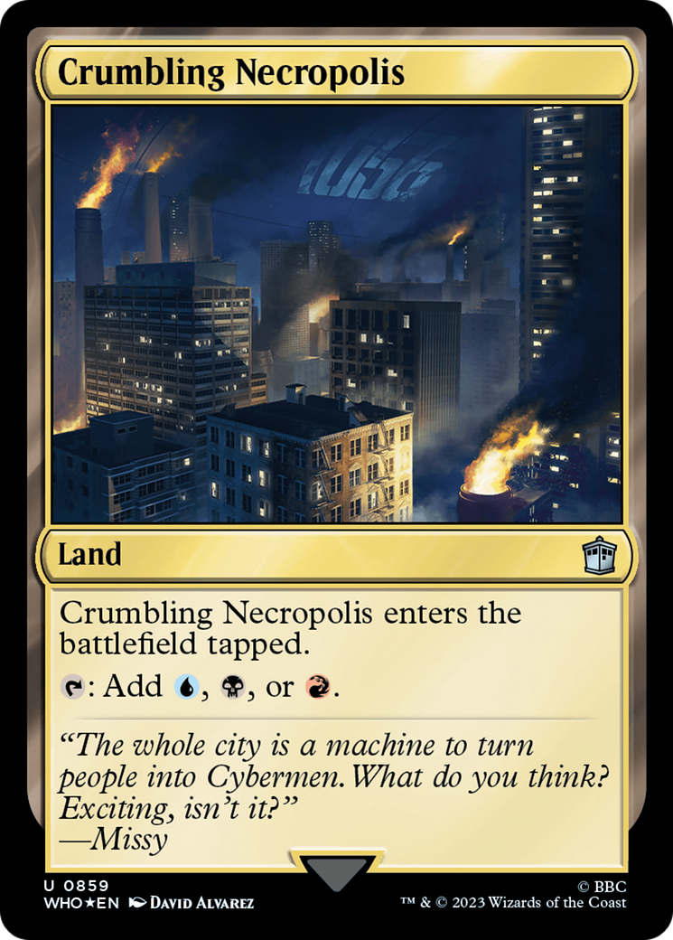 Crumbling Necropolis (Surge Foil) [Doctor Who] | Eastridge Sports Cards & Games