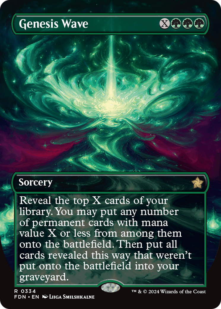 Genesis Wave (Borderless) [Foundations] | Eastridge Sports Cards & Games