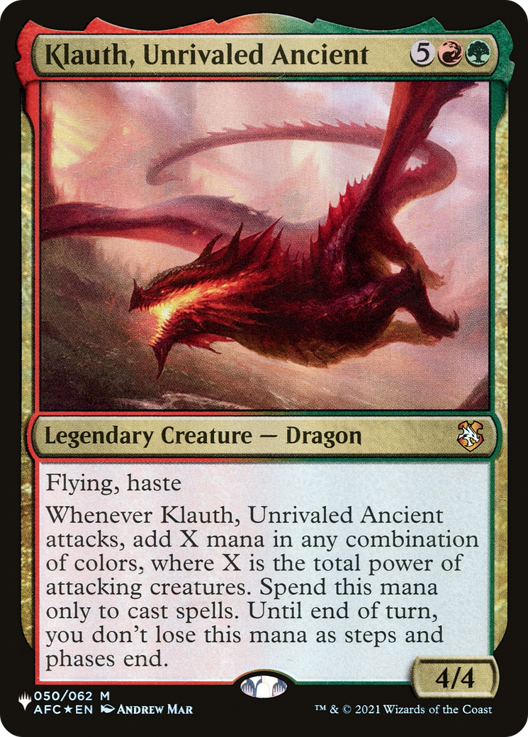 Klauth, Unrivaled Ancient [The List] | Eastridge Sports Cards & Games