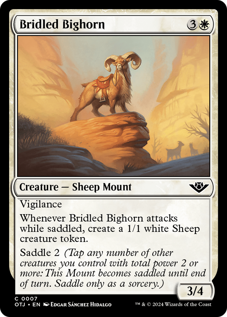 Bridled Bighorn [Outlaws of Thunder Junction] | Eastridge Sports Cards & Games