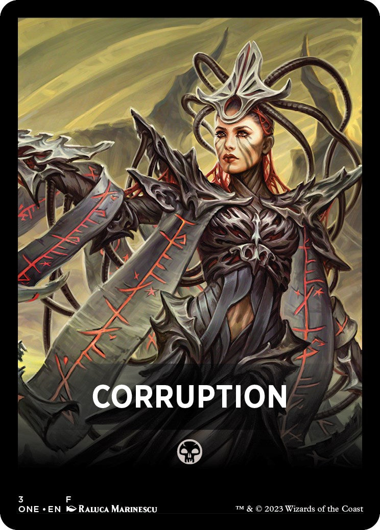 Corruption Theme Card [Phyrexia: All Will Be One Tokens] | Eastridge Sports Cards & Games