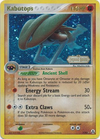 Kabutops (7/92) (Stamped) [EX: Legend Maker] | Eastridge Sports Cards & Games