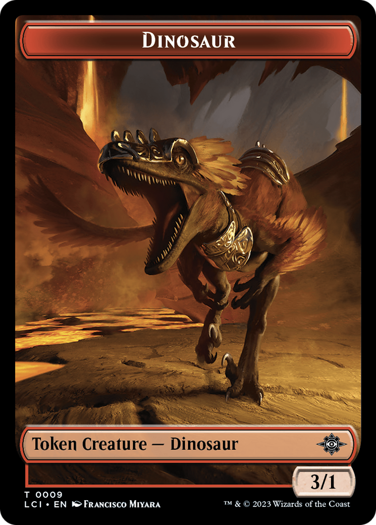 Copy // Dinosaur (0009) Double-Sided Token [The Lost Caverns of Ixalan Tokens] | Eastridge Sports Cards & Games