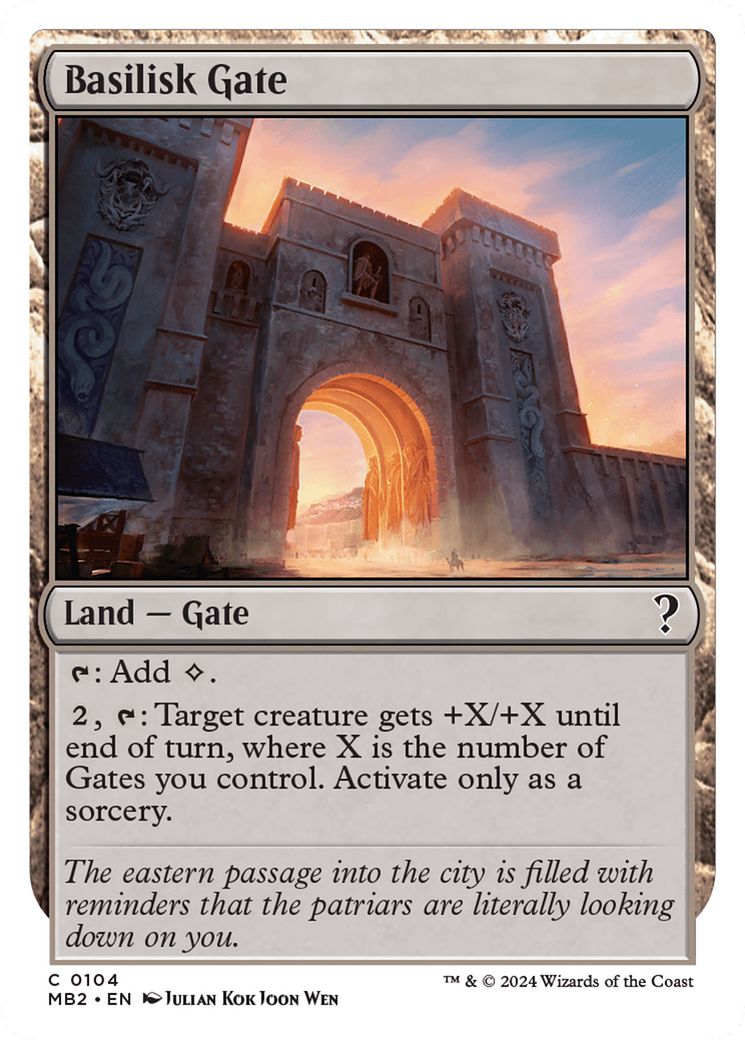 Basilisk Gate (White Border) [Mystery Booster 2] | Eastridge Sports Cards & Games