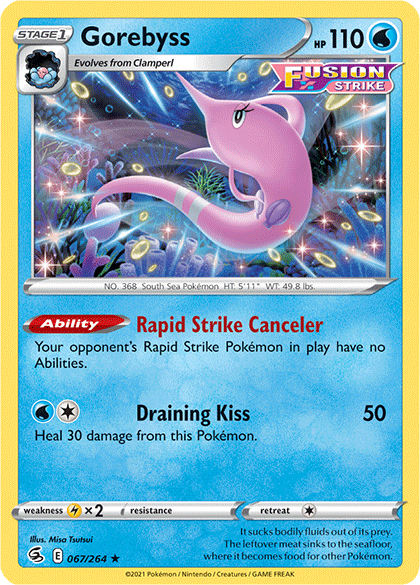 Gorebyss (067/264) [Sword & Shield: Fusion Strike] | Eastridge Sports Cards & Games