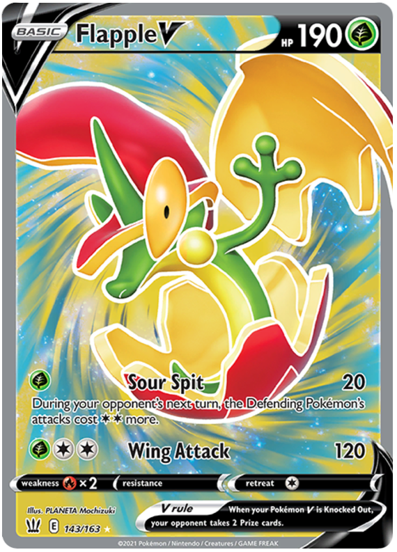 Flapple V (143/163) [Sword & Shield: Battle Styles] | Eastridge Sports Cards & Games