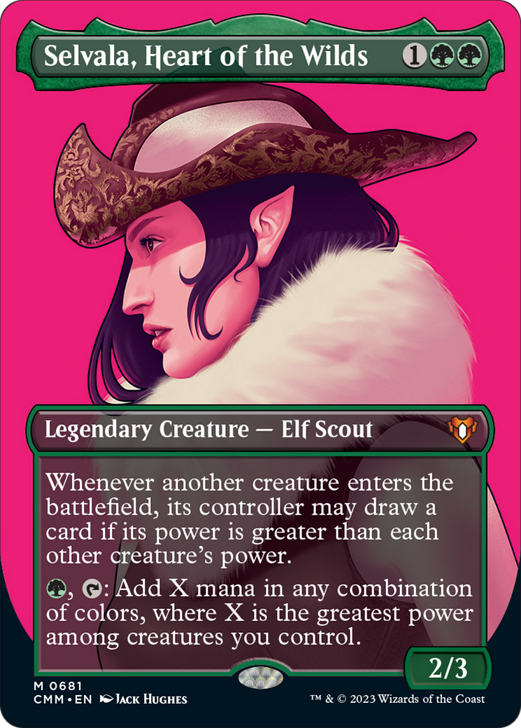 Selvala, Heart of the Wilds (Borderless Profile) [Commander Masters] | Eastridge Sports Cards & Games