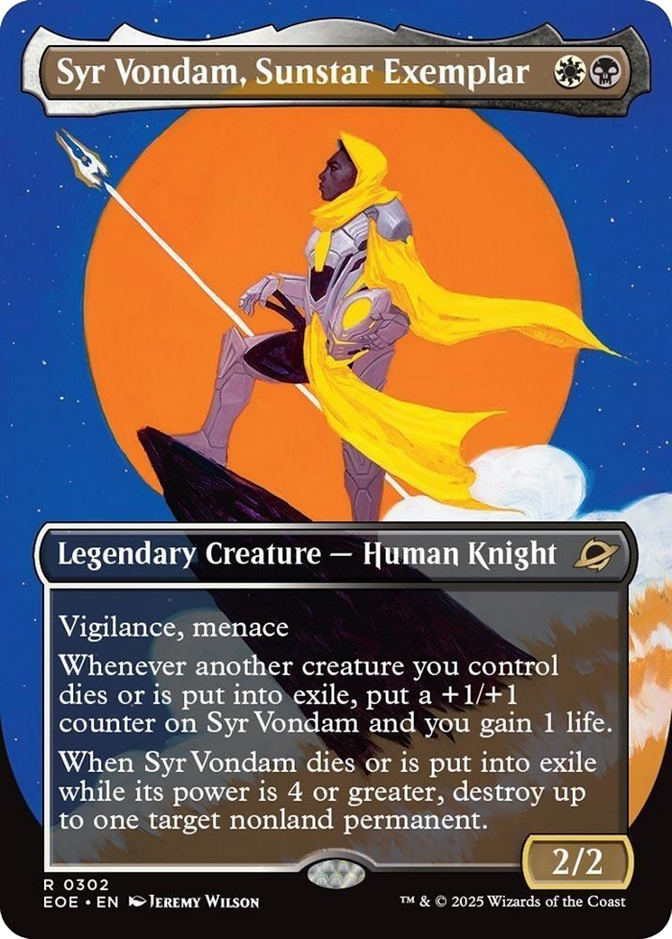 Syr Vondam, Sunstar Exemplar (Borderless) [Edge of Eternities] | Eastridge Sports Cards & Games