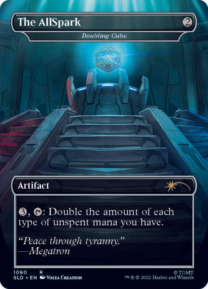 Doubling Cube - The AllSpark (Borderless Megatron) [Secret Lair Drop Series] | Eastridge Sports Cards & Games
