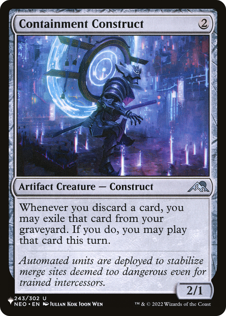 Containment Construct [The List] | Eastridge Sports Cards & Games
