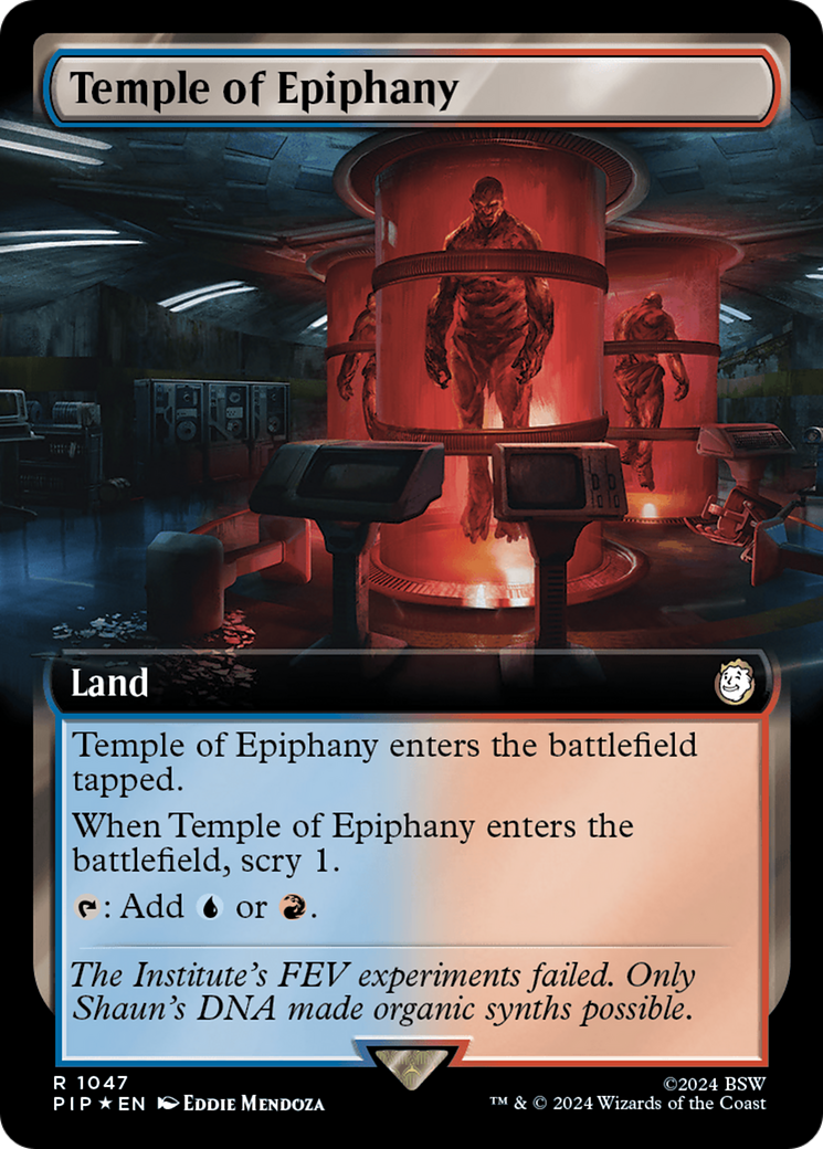 Temple of Epiphany (Extended Art) (Surge Foil) [Fallout] | Eastridge Sports Cards & Games