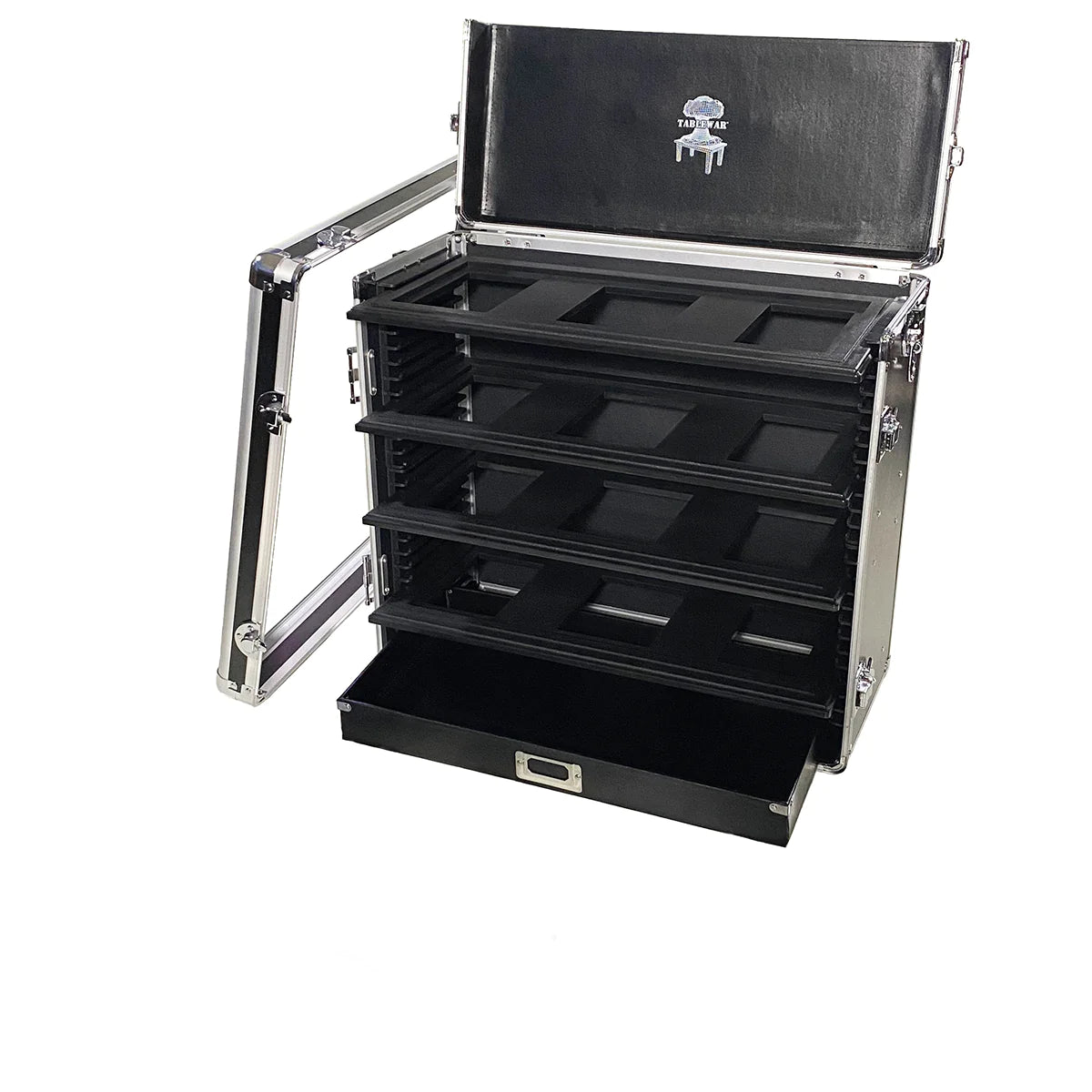 Table War Bundle Trays + Tower: Full-size Case - Black | Eastridge Sports Cards & Games