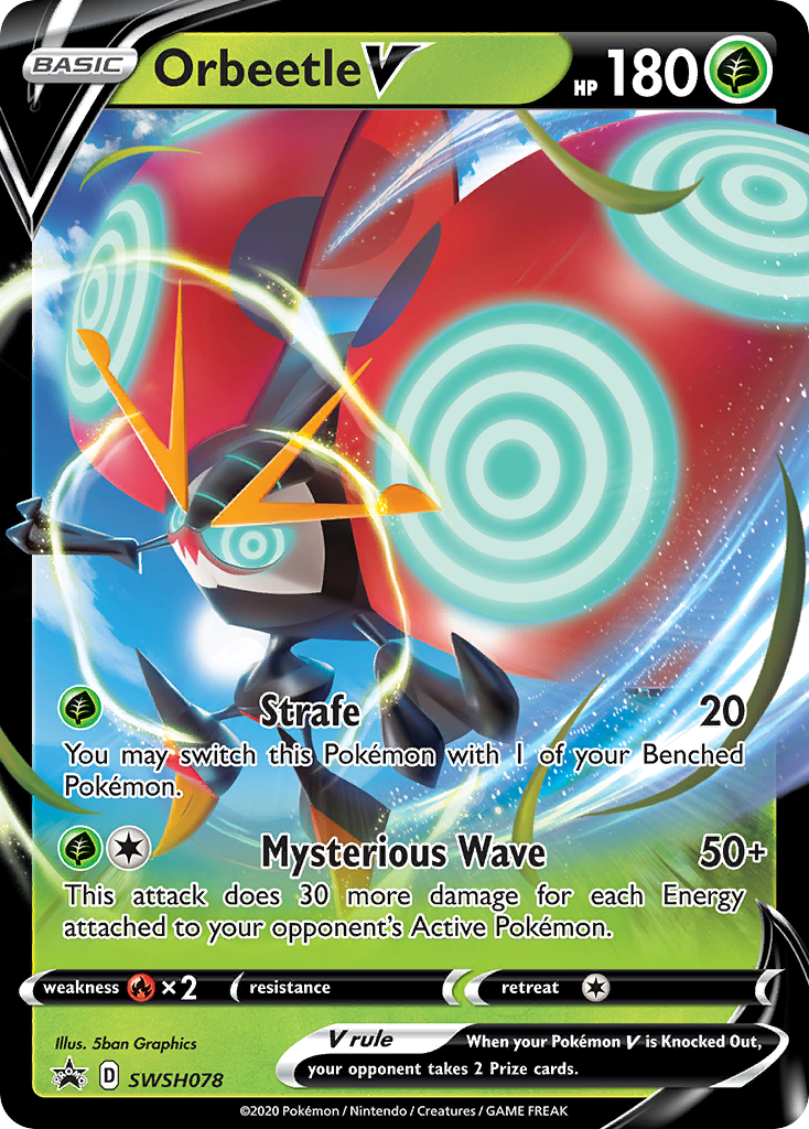 Orbeetle V (SWSH078) (Jumbo Card) [Sword & Shield: Black Star Promos] | Eastridge Sports Cards & Games