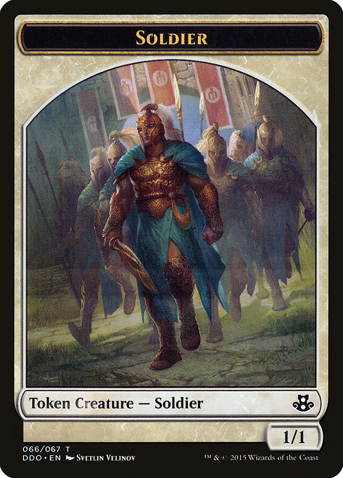 Soldier Token [Duel Decks: Elspeth vs. Kiora] | Eastridge Sports Cards & Games