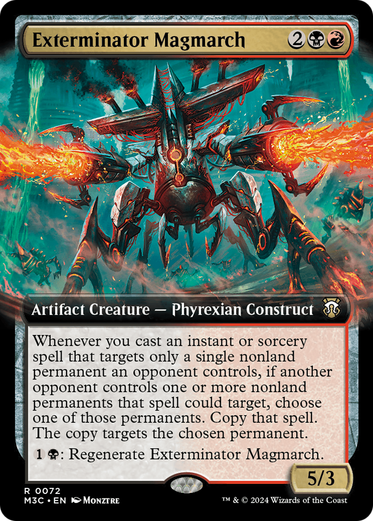 Exterminator Magmarch (Extended Art) (Ripple Foil) [Modern Horizons 3 Commander] | Eastridge Sports Cards & Games