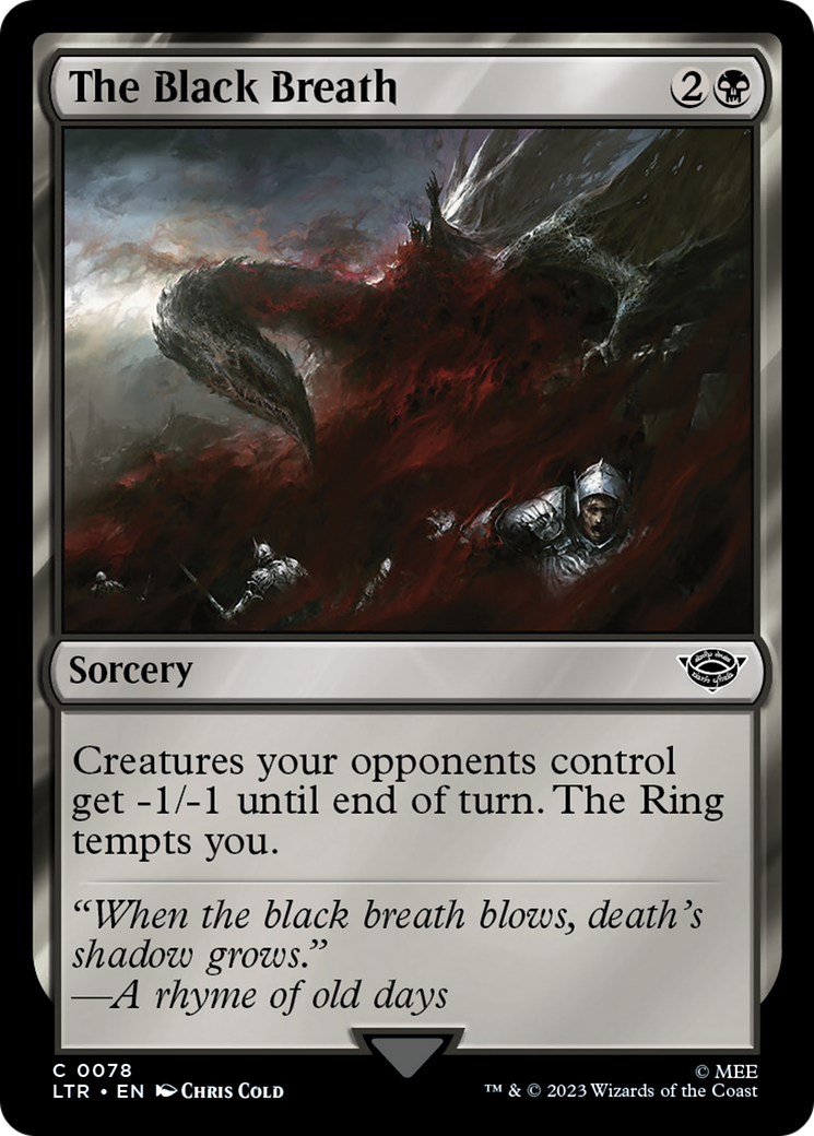 The Black Breath [The Lord of the Rings: Tales of Middle-Earth] | Eastridge Sports Cards & Games