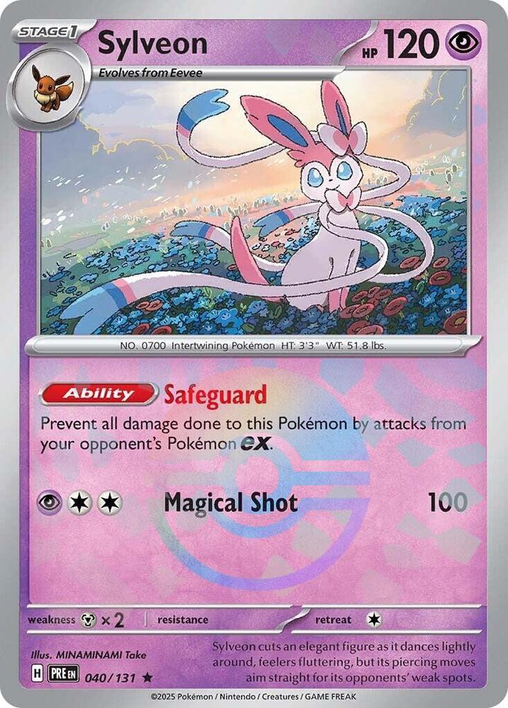Sylveon (040/131) (Poke Ball Pattern) [Scarlet & Violet: Prismatic Evolutions] | Eastridge Sports Cards & Games