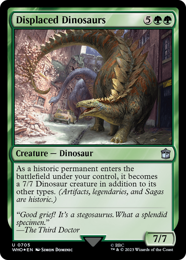 Displaced Dinosaurs (Surge Foil) [Doctor Who] | Eastridge Sports Cards & Games