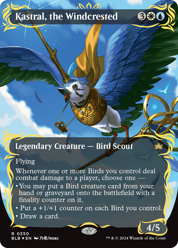 Kastral, the Windcrested (Borderless) (Raised Foil) [Bloomburrow] | Eastridge Sports Cards & Games