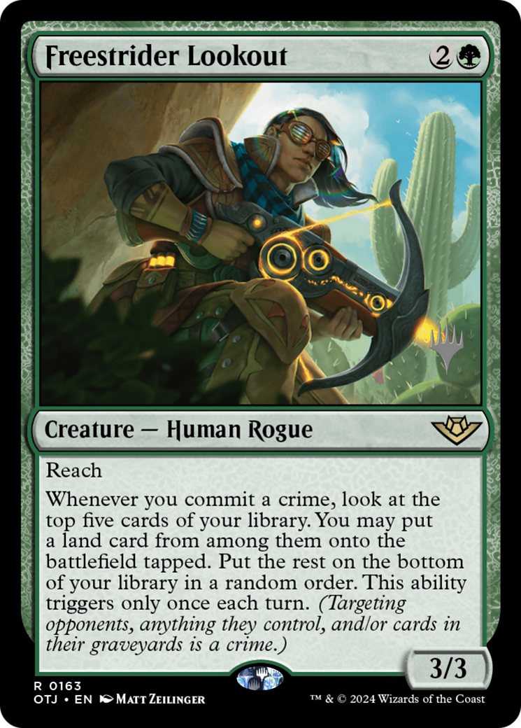Freestrider Lookout (Promo Pack) [Outlaws of Thunder Junction Promos]