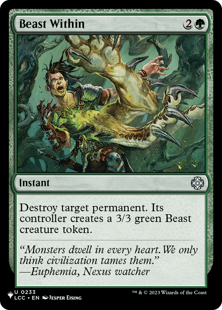 Beast Within (LCC) [The List] | Eastridge Sports Cards & Games