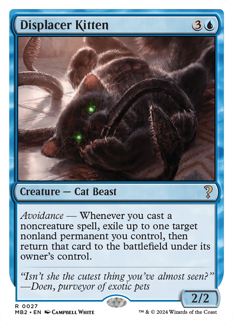 Displacer Kitten (White Border) [Mystery Booster 2] | Eastridge Sports Cards & Games