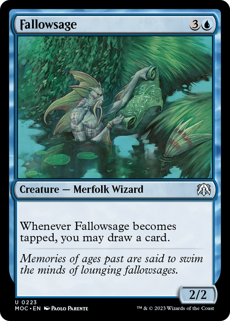 Fallowsage [March of the Machine Commander] | Eastridge Sports Cards & Games