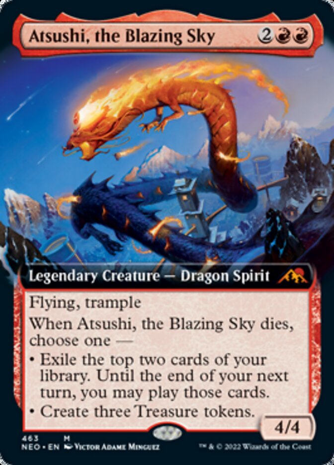 Atsushi, the Blazing Sky (Extended Art) [Kamigawa: Neon Dynasty] | Eastridge Sports Cards & Games