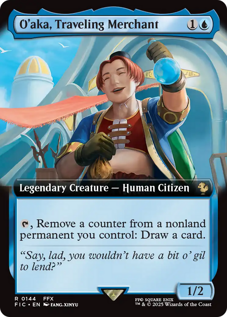 O'aka, Traveling Merchant (Extended Art) [FINAL FANTASY Commander] | Eastridge Sports Cards & Games