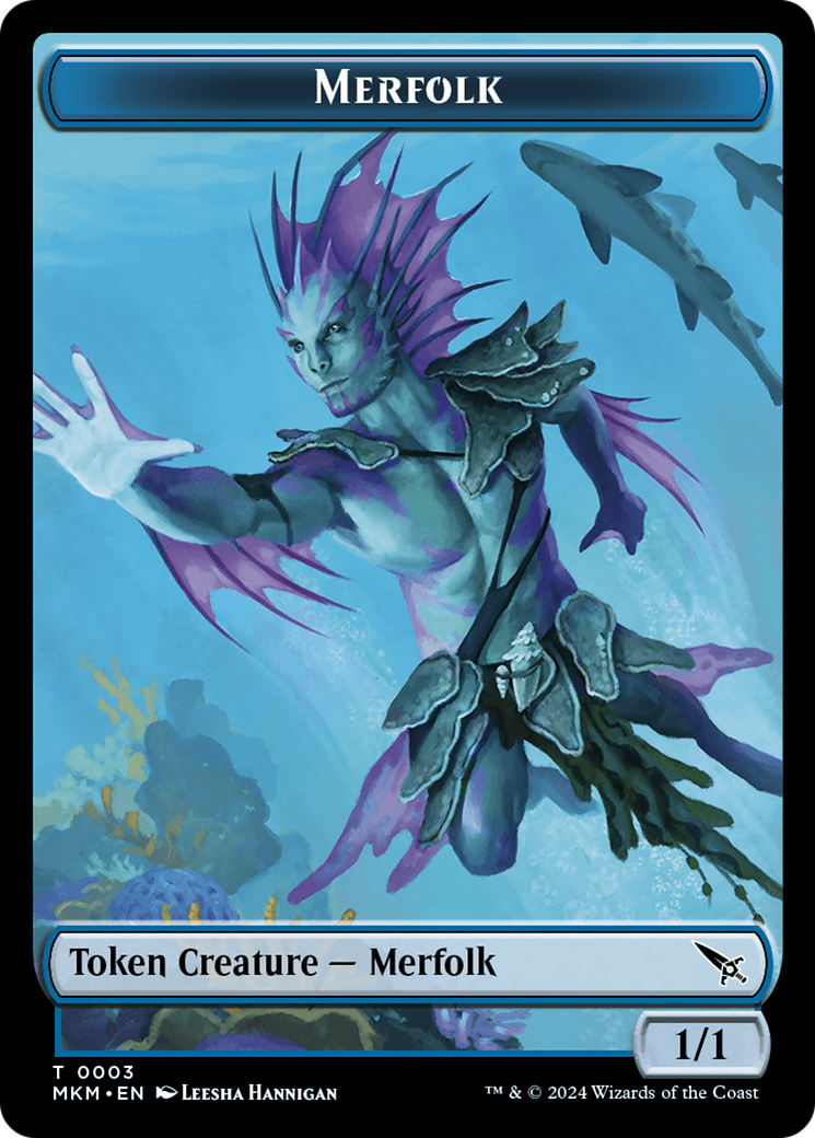 Merfolk Token [Murders at Karlov Manor Tokens] | Eastridge Sports Cards & Games