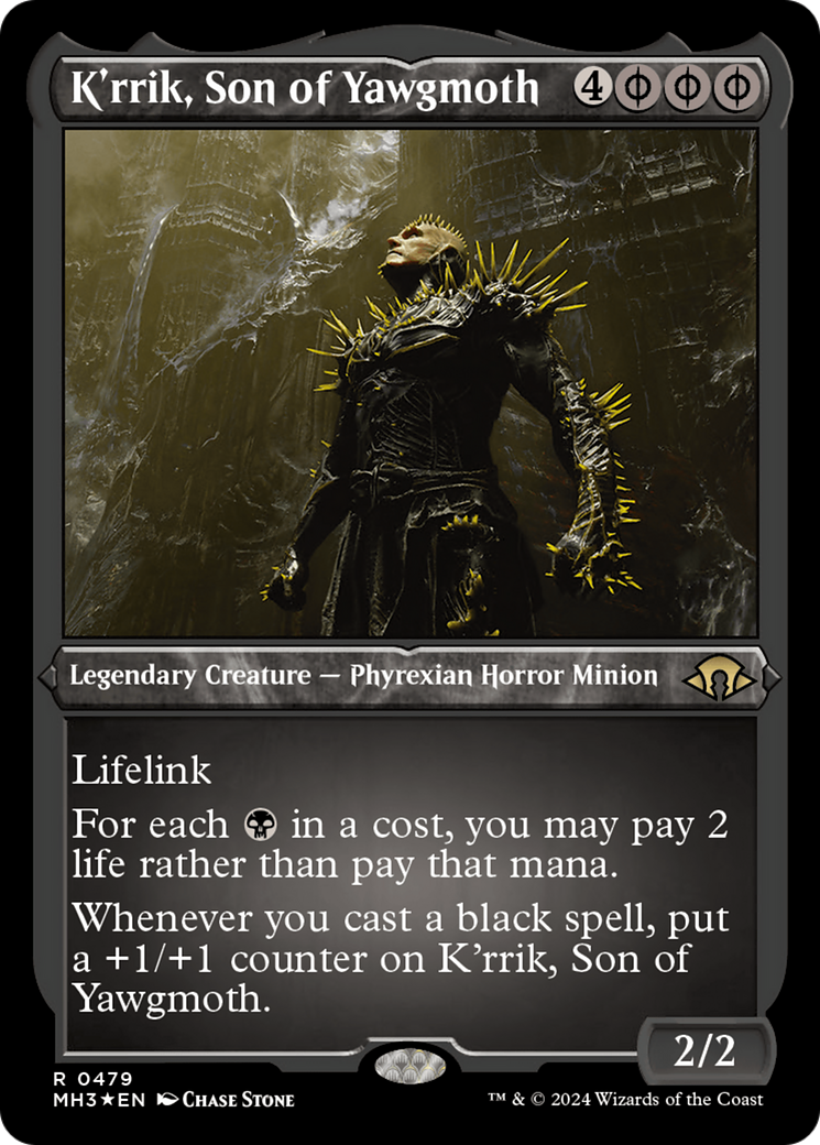 K'rrik, Son of Yawgmoth (Foil Etched) [Modern Horizons 3] | Eastridge Sports Cards & Games