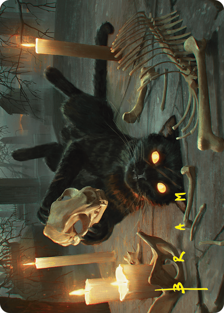 Nine-Lives Familiar Art Card (8/54) (Gold-Stamped Signature) [Foundations Art Series] | Eastridge Sports Cards & Games