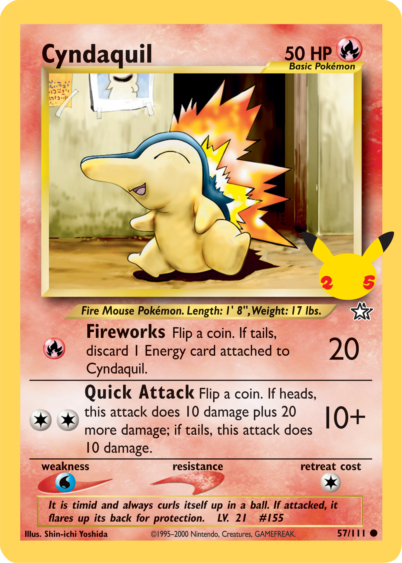 Cyndaquil (57/111) (Jumbo Card) [First Partner Pack] | Eastridge Sports Cards & Games