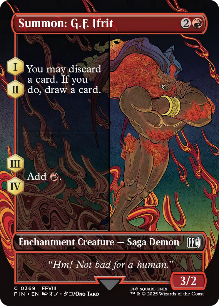 Summon: G.F. Ifrit (Borderless) [FINAL FANTASY] | Eastridge Sports Cards & Games