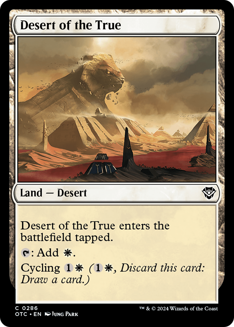 Desert of the True [Outlaws of Thunder Junction Commander] | Eastridge Sports Cards & Games