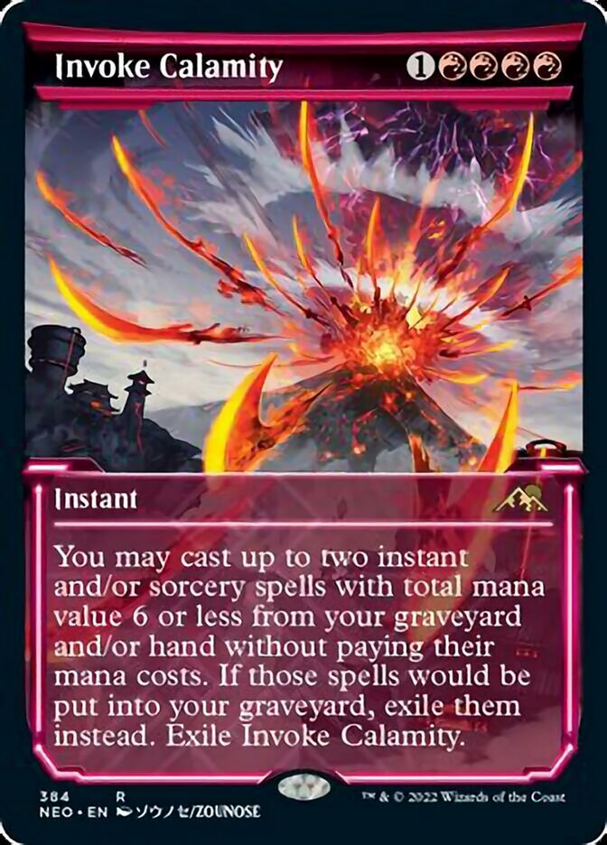 Invoke Calamity (Showcase Soft Glow) [Kamigawa: Neon Dynasty] | Eastridge Sports Cards & Games