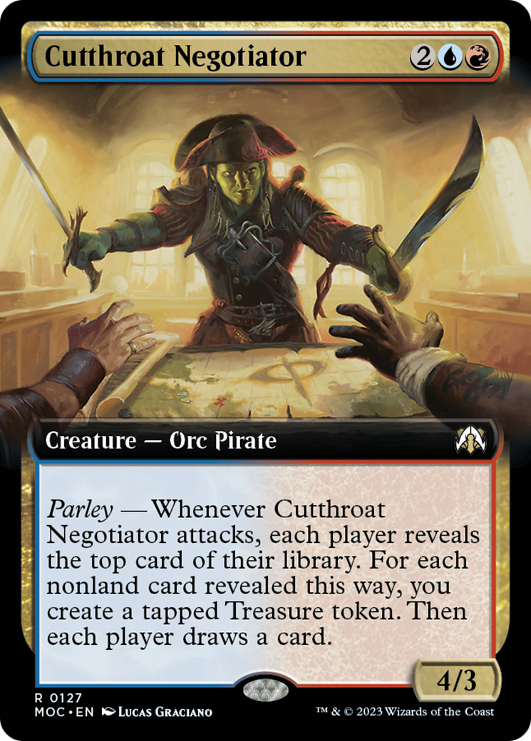 Cutthroat Negotiator (Extended Art) [March of the Machine Commander] | Eastridge Sports Cards & Games