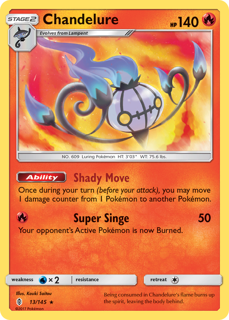 Chandelure (13/145) [Sun & Moon: Guardians Rising] | Eastridge Sports Cards & Games