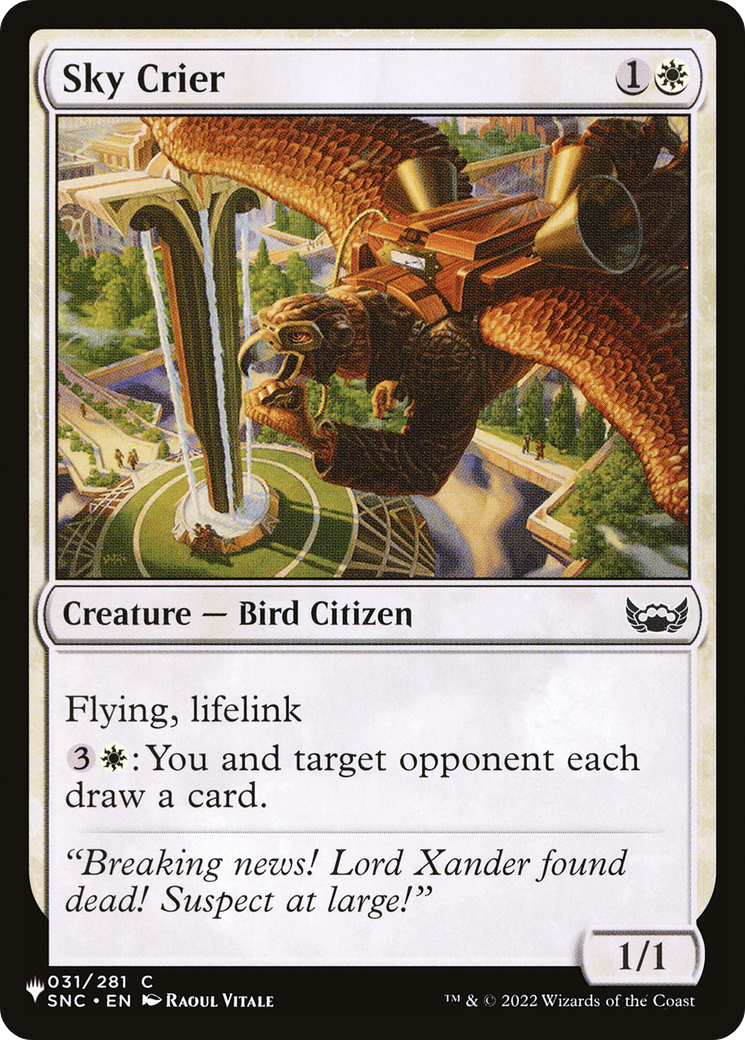 Sky Crier [The List] | Eastridge Sports Cards & Games