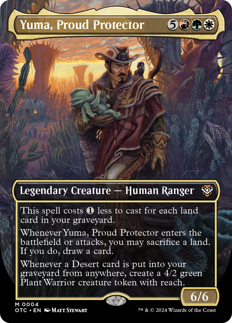 Yuma, Proud Protector (Borderless) [Outlaws of Thunder Junction Commander] | Eastridge Sports Cards & Games