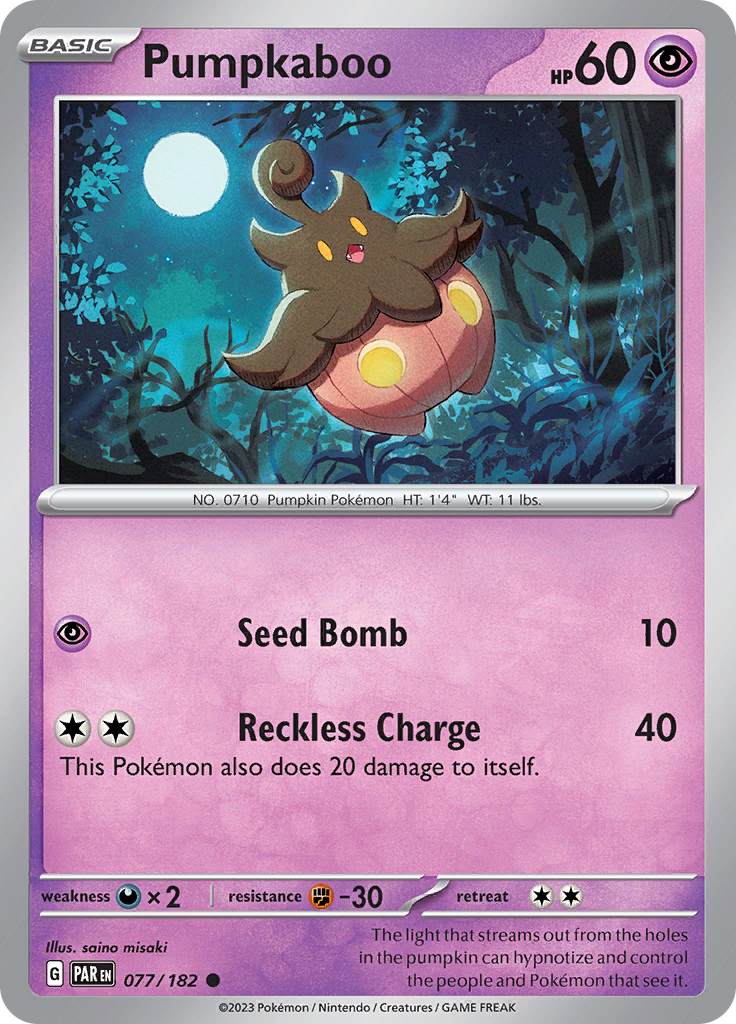 Pumpkaboo (077/182) [Scarlet & Violet: Paradox Rift] | Eastridge Sports Cards & Games