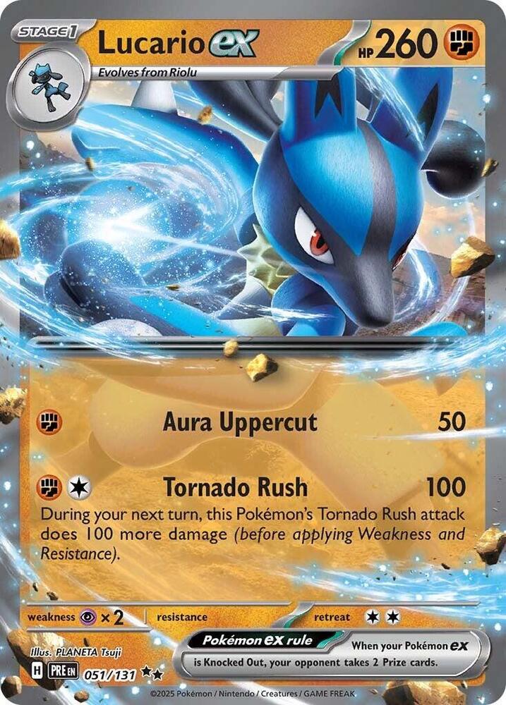 Lucario ex (051/131) [Scarlet & Violet: Prismatic Evolutions] | Eastridge Sports Cards & Games