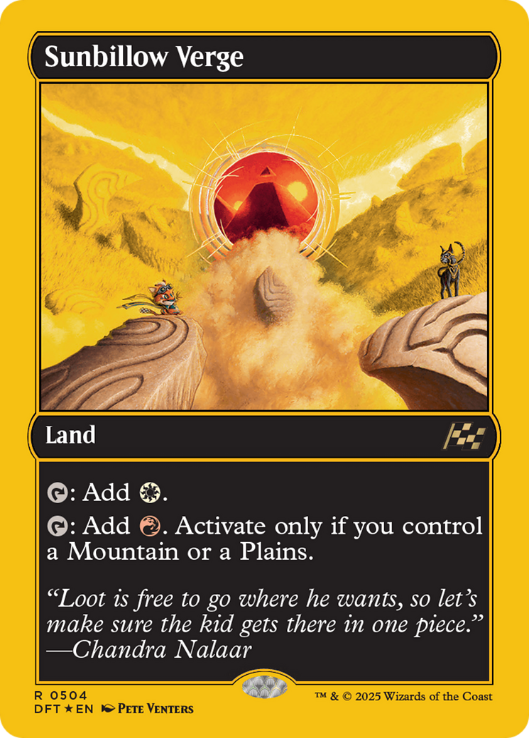 Sunbillow Verge (First-Place Foil) [Aetherdrift] | Eastridge Sports Cards & Games