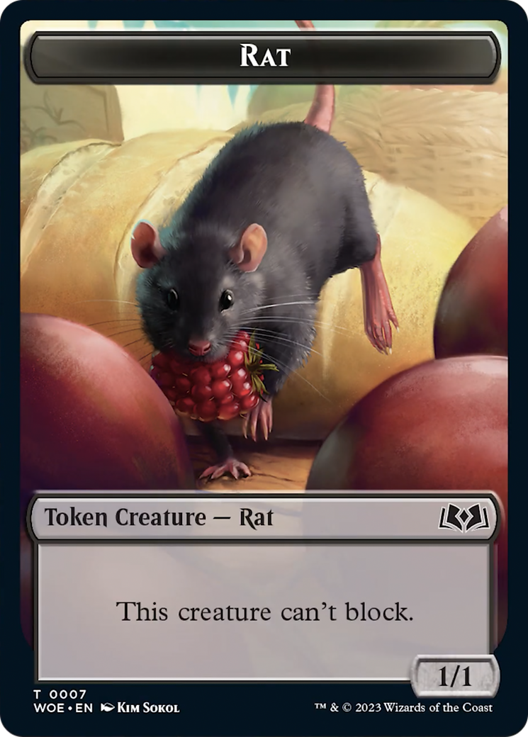 Rat Token [Wilds of Eldraine Tokens] | Eastridge Sports Cards & Games