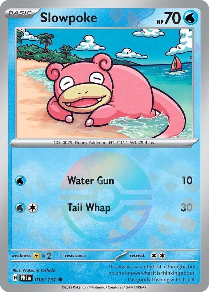 Slowpoke (018/131) (Poke Ball Pattern) [Scarlet & Violet: Prismatic Evolutions] | Eastridge Sports Cards & Games